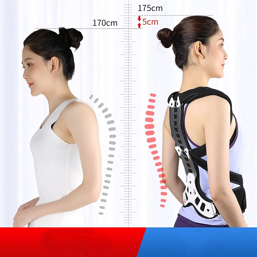Adjustable Back Brace Posture Corrector Men Women Back Straightener for Scoliosis Hunchback Correction, Back Pain, Spine Support