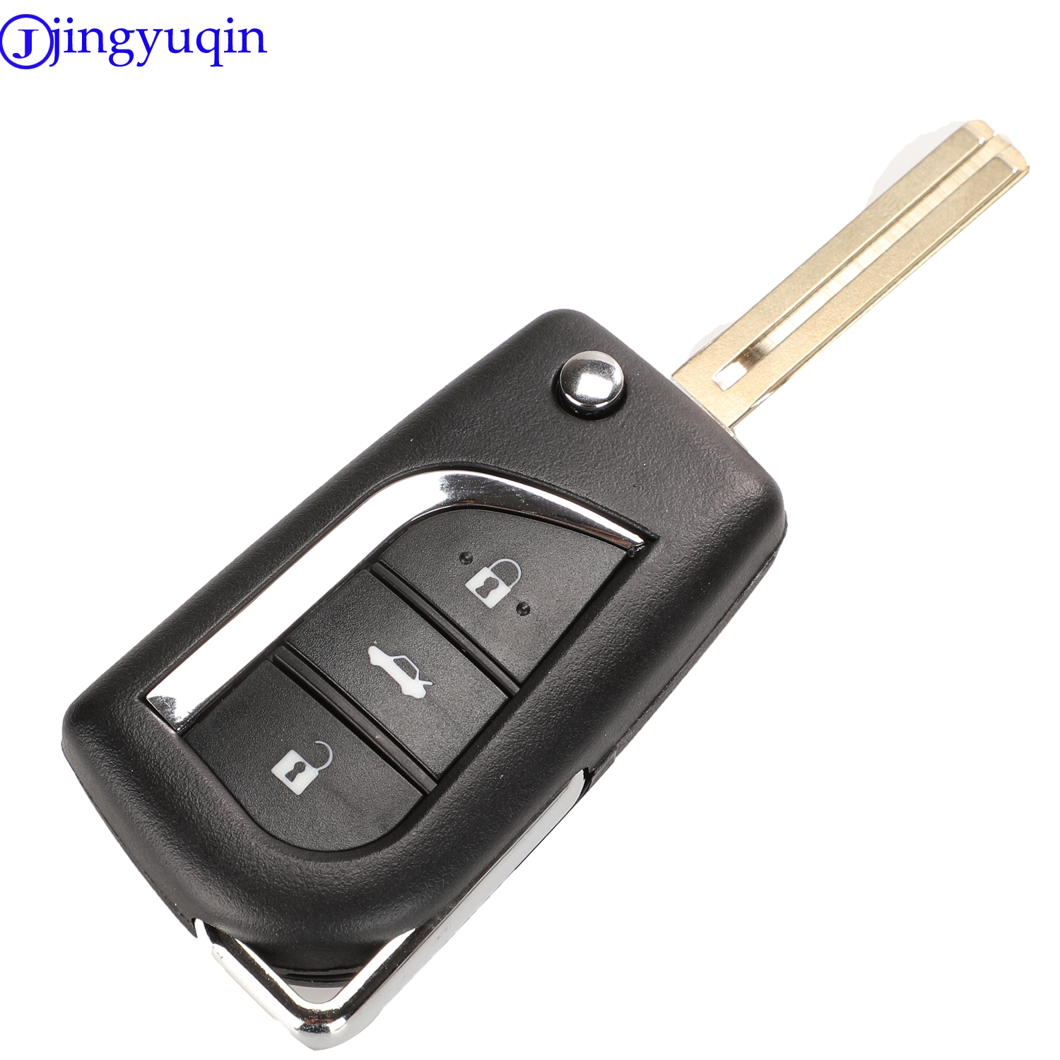 jingyuqin Remote Folding 2/3 Buttons Car Key Shell For Toyota Corolla RAV4 Before 2013 toy43 toy48 3c491 5 ae9f9