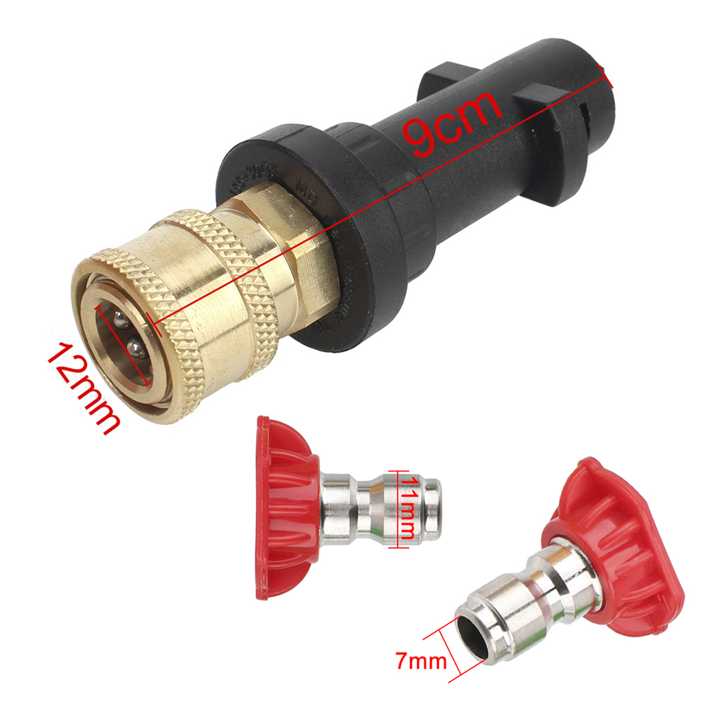 Motorcycle Washer Nozzles For Karcher K2 K3 K4 K5 K6 K7 High Pressure Gun Adapter Foam Cleaning Tools Dirt Bike Car Accessories