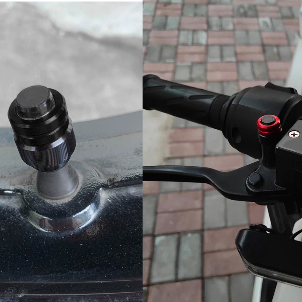 Rearview Mirror Plug Hole Screw Cap & Tire Valve Stem Caps Cover FOR DUCATI SCRAMBLER 400/CAFE RACER/CLASSIC/DESERT SLED/SIXTY2