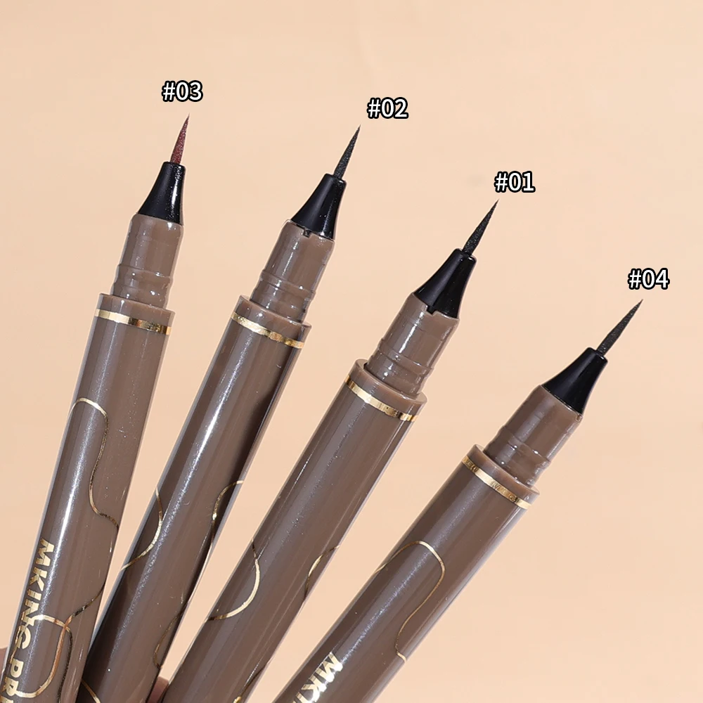 Ultra thin Black Liquid Eyeliner Pen Waterproof Long lasting Smooth Not Easy To Smudge Eye Liner Natural Big Makeup Cosmetic 5