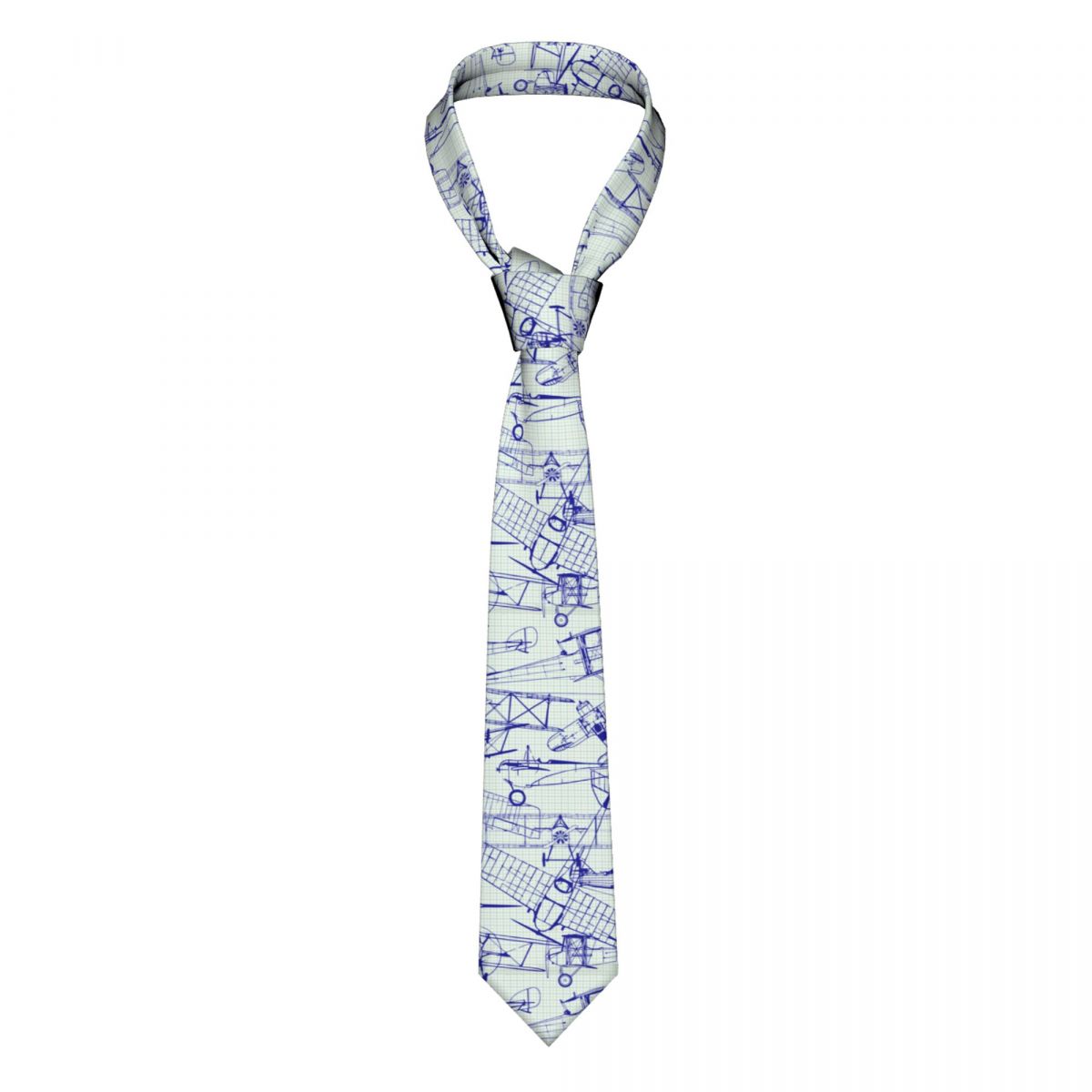 Retro Old Airplanes Neckties Men Women Polyester 8 cm Neck Tie for Men Casual Wide Accessories Wedding Gift cd5f1