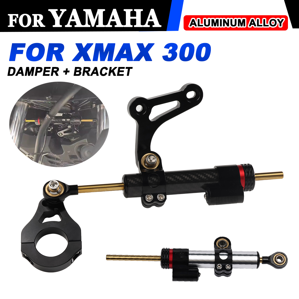 Motorcycle Stabilizer Damper Complete Steering Mounting Bracket For YAMAHA XMAX300 XMAX 300 2017 2018 2019 - 2023 Accessories 4c85e
