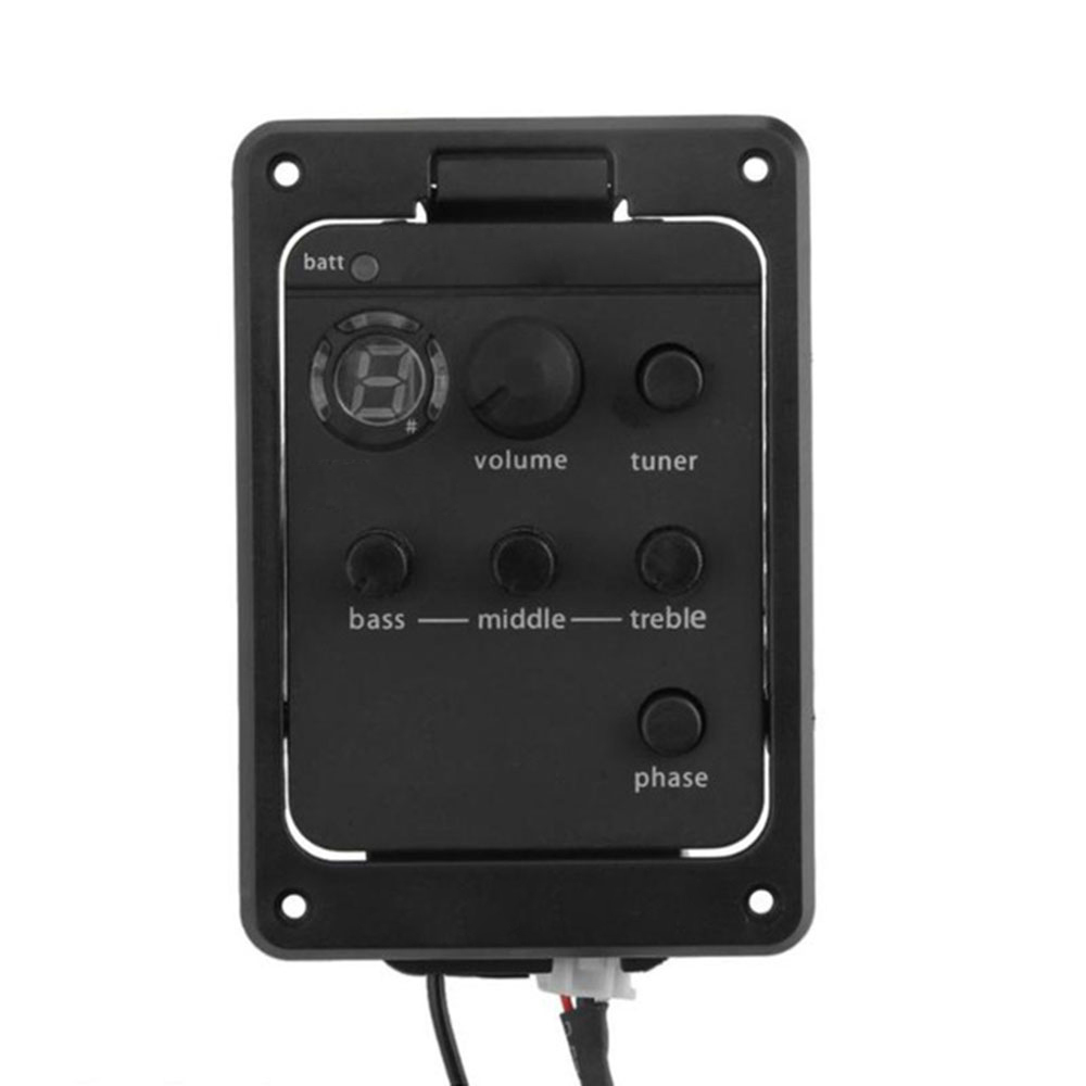 Top Quality Presys 101 Preamp Acoustic Guitar Pickup EQ Tuner Soft Piezo Equalizer System Voulme Bass Middle Treble Phase
