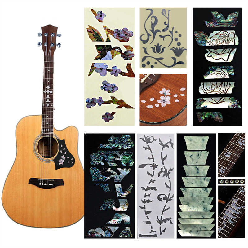 String Instrument Inlaid Decal Guitar Neck Fingerboard Sticker Guitars Ultra-thin Decorative Sticker Ukulele Guitar Accessories