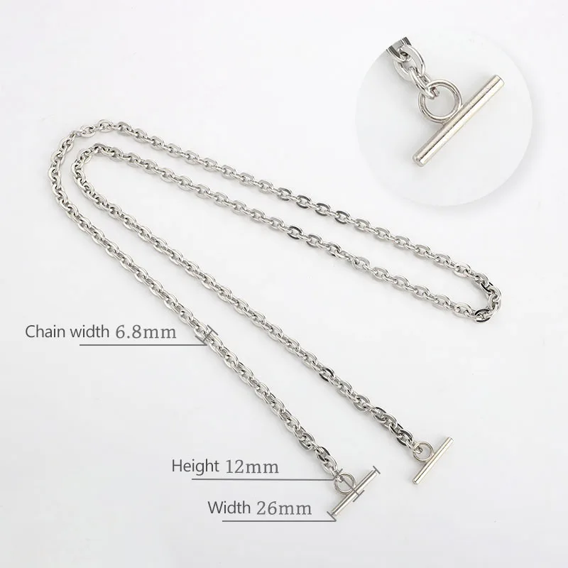 Metal Aluminum Bag Chain Replacement Parts Accessories for Hand Woven Shoulder Handbag DIY Handmade Detachable Straps cm 5