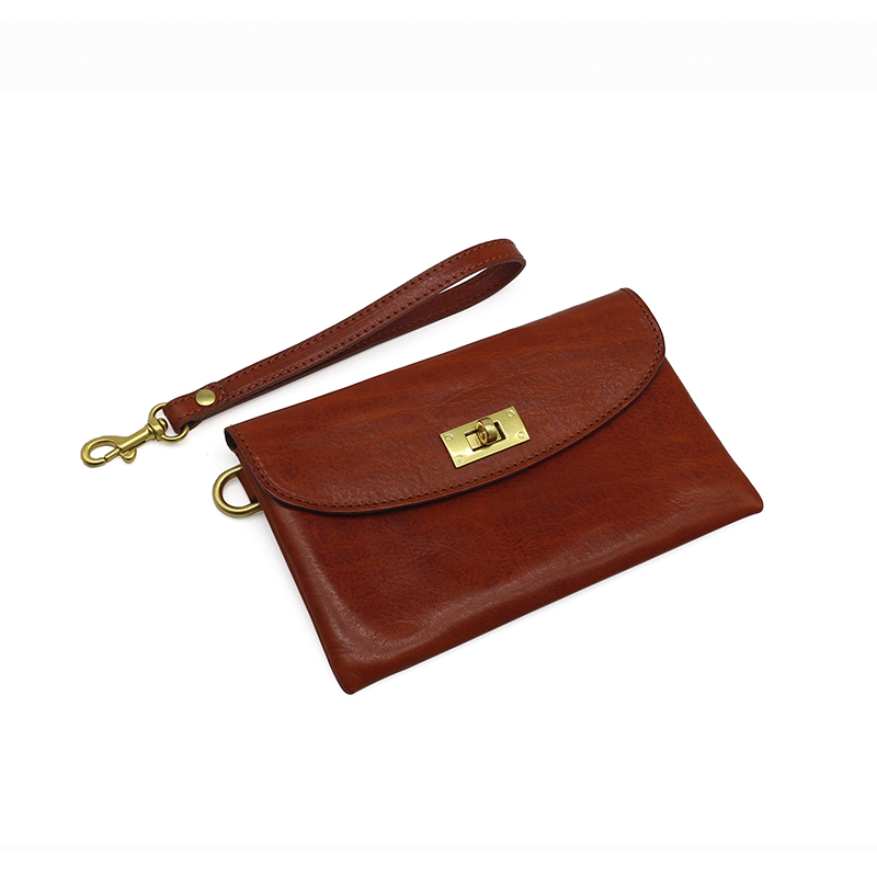 Women Clutch Genuine Bag Leather Wrist Strap Cell ddmysmile Phone Wallet Retro Long Purses Top End Cowhide Storage Bag Smile