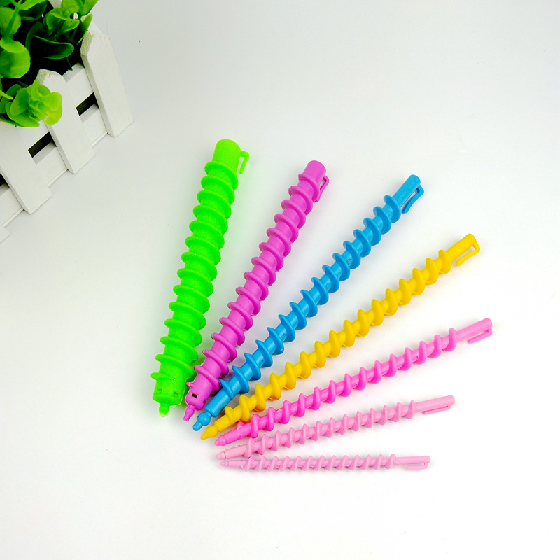 20pcs Plastic LongStyling Barber SalonTool Hairdressing Spiral Hair Perm Rod wave formers hair roller hairroot volume clip