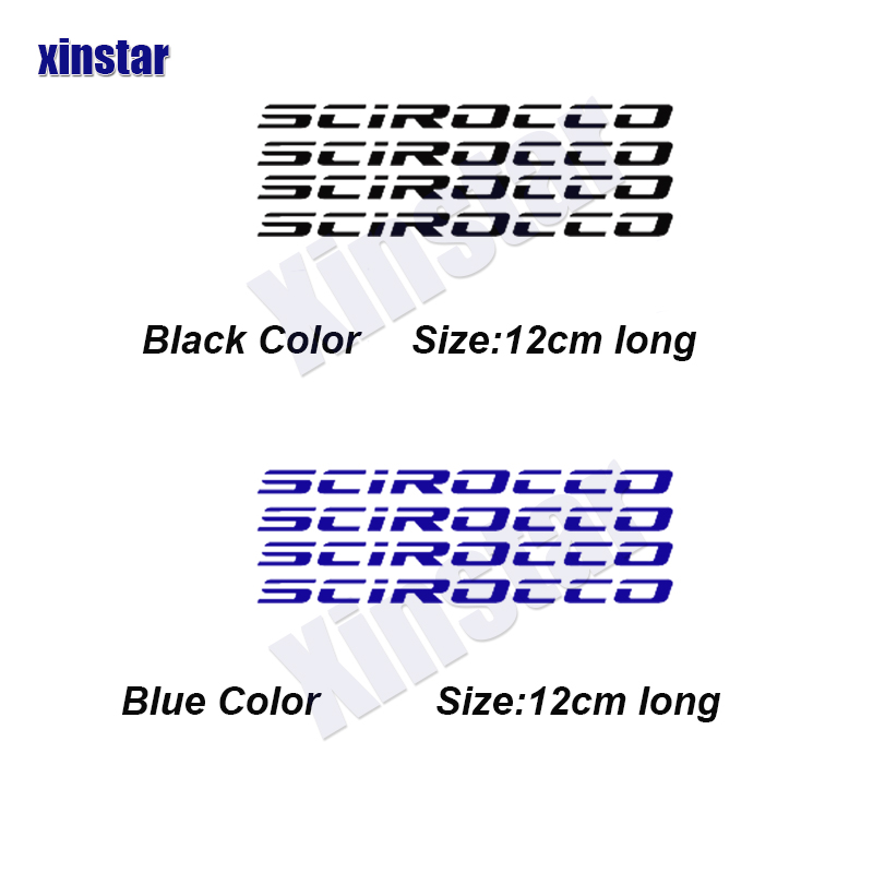 4Pcs Car Windshield Wiper Sticker For VW Volkswagen R SCIROCCO ROCCO