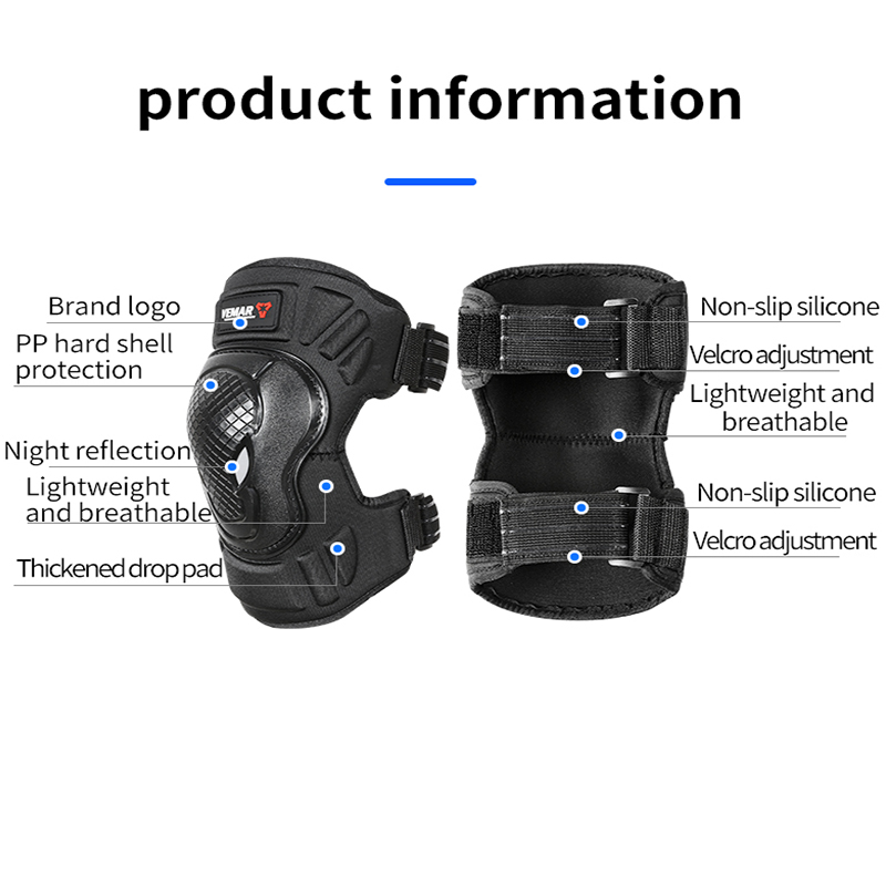 VEMAR Knee Pads Motorcycle Knee Pads Breathable Sports Racing Knee Protective Pad Motocross Guards Racing Moto Protector Elbow d14b6