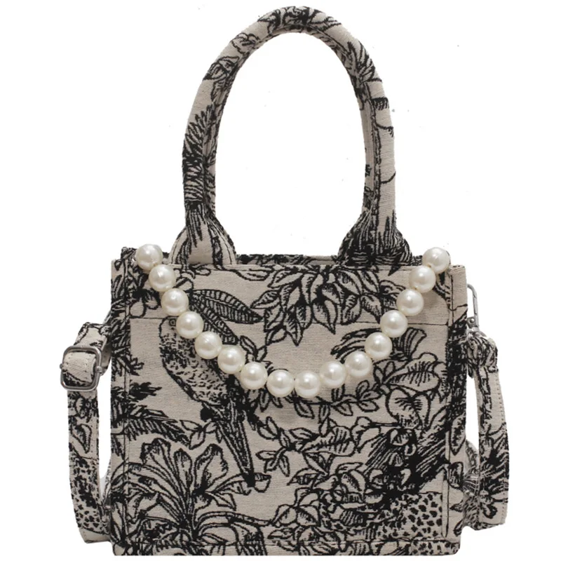 3 Atyles Luxury Designer Handbag Brand Top Handle Bags Jacquard Embroidery Shopper Beach Woman Shoulder Bag Tote Bag