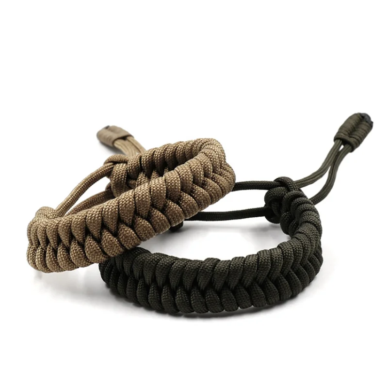 Adjustable Braided Bracelet for Men, Survival Paracord Bracelet, Handmade