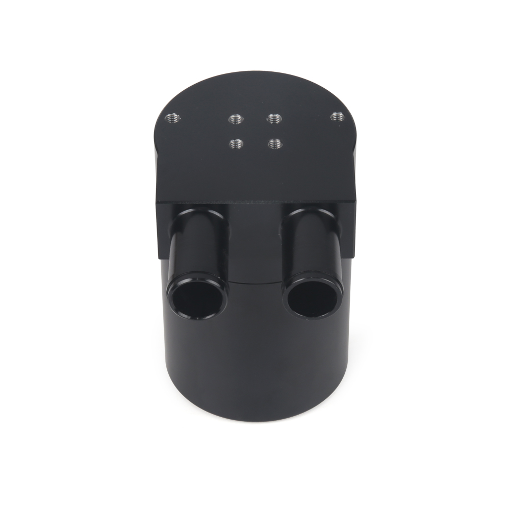 UNIVERSAL Aluminum Alloy Reservior Oil Catch Can Tank For N54 335 E90 E91 Touring E92 Coupe E60 E93 Black / Sier