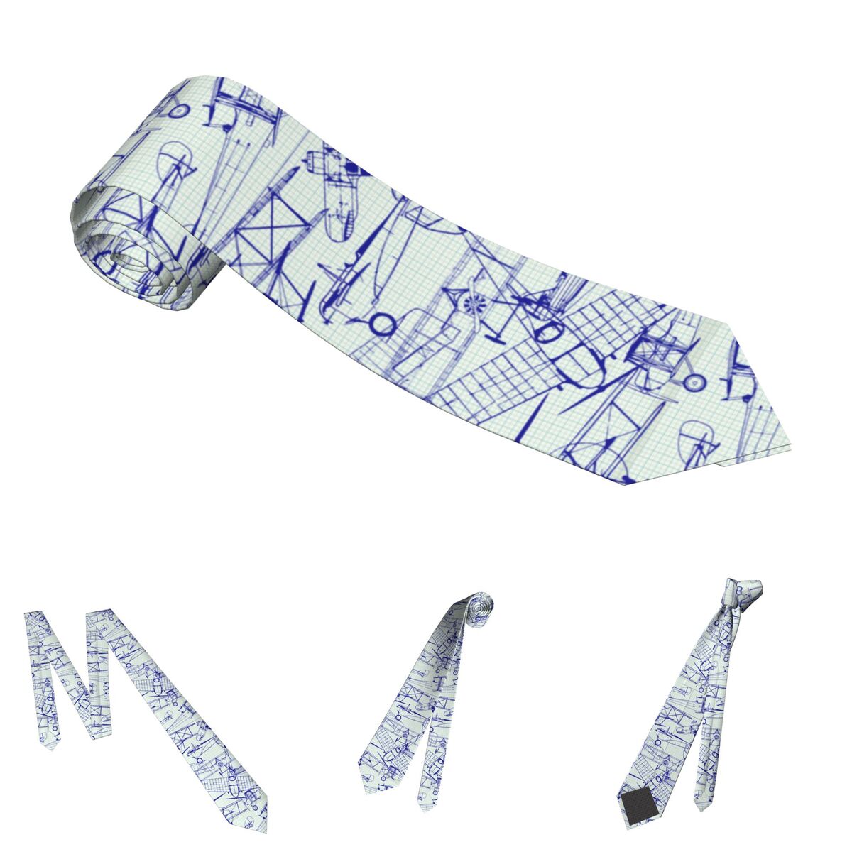Retro Old Airplanes Neckties Men Women Polyester 8 cm Neck Tie for Men Casual Wide Accessories Wedding Gift cd5f1