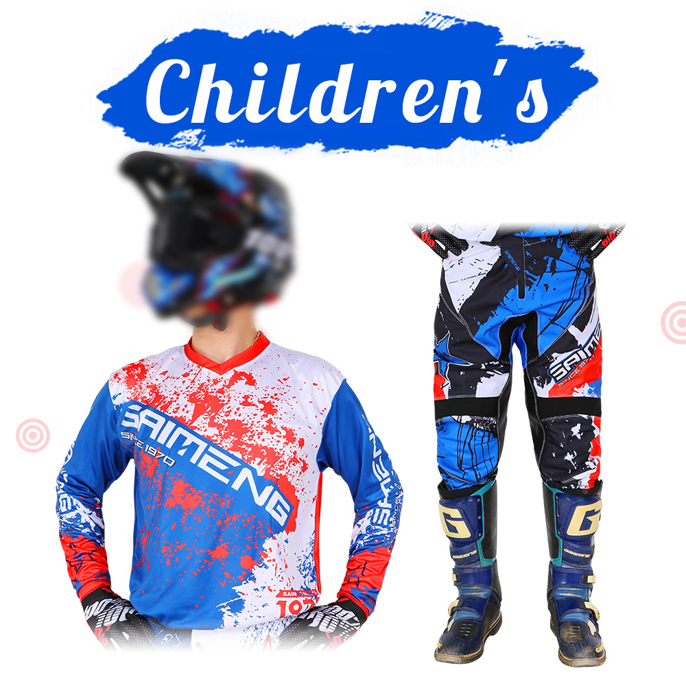 racing suit Motorcycle kid boy girl Off-road Downhill Youth children Dirt Bike Jersey Pant Kits Combo Motocross MX MTB
