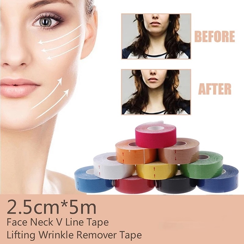 Face Lift Tape Anti-Wrinkle Patch Facial Myofascial Lifting Tape V Line Neck Eyes Sticker Skin Care Kinesiology Elastic Bandage 6fa00 5 087fc