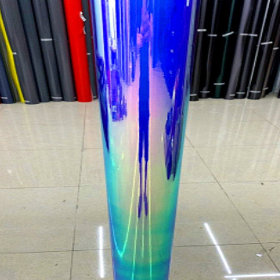 10/20/30/40/50*137cm Premium Holographic Chrome Blue Purple Rainbow Neo Car Vinyl Wrap Sticker Decals Roll Film
