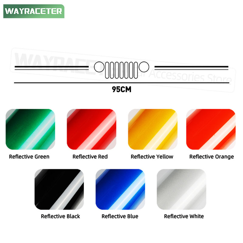 Reflective Car Front Windshield Windscreen Window Sticker For Jeep Wrangler Gladiator Renegade Compass Grand Cherokee Commander