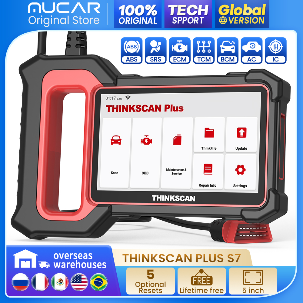 Thinkscan Plus S7 S4 S6 OBD2 Car Diagnostic Tools ABS/SRS/ECM/TCM/BCM Code Reader Auto obd2 Scanner Fault DIYers Code Scan Tools 3566c