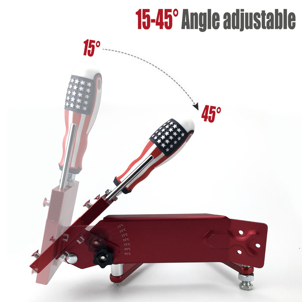 Sharpener Model Lawn Mower Blade Sharpener for Straight and Standard Lawn Mower Blades 15°-45° Adjustable