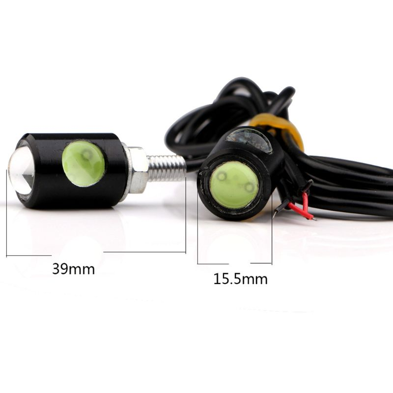 2Pcs LED Motorcycle Signal Lamp Super Bright LED Number License Plate Light Mini Turn Signal Rear Light Brake Fog Lamp Bulb