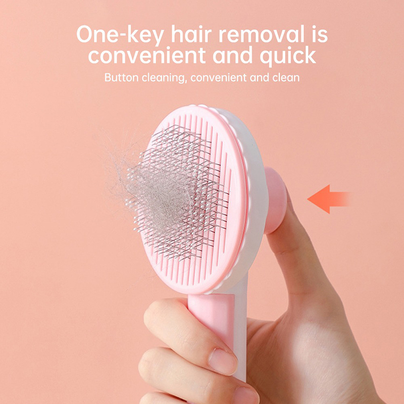 Pet Hair Removal Comb Self Cleaning Slicker Cat and Dog Universal Massages Particle Hair Brush Kitten Cat Grooming Brush Comb