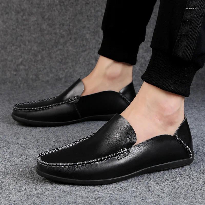 Casual Shoes Men Designer Loafers Slippers Sneakers 2024 Men's Fashion Handmade Retro Leisure Driving Moccasins Male