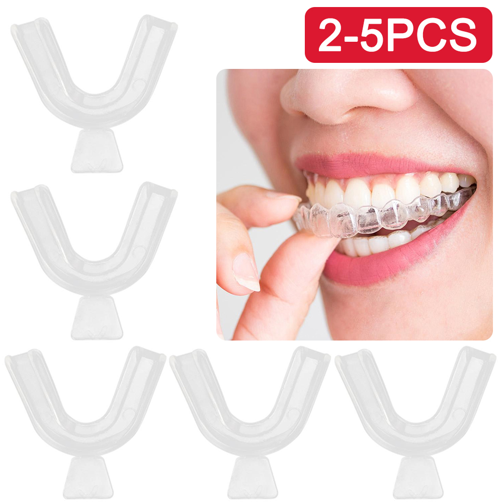 2-5Pcs Mouth Guard EVA Teeth Protector Night Guard Mouth Tray for Bruxism Grinding Anti-snoring Teeth Whitening Boxing Protectio