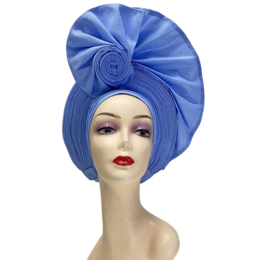 Aso Oke Nigeria For Traditional Marriage Nigeria Auto Gele Women Headtie Nice African Bonnet Hat For Lady Party