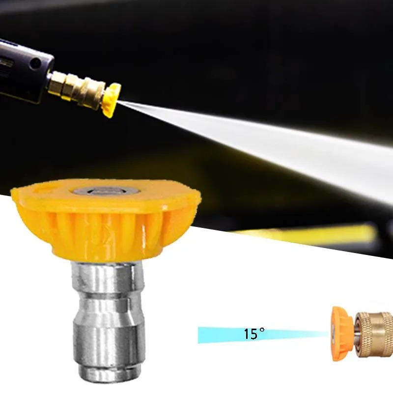 Car High Pressure Gun Cleaner Soap Foam Sprayer Nozzles Quick ReleaseTip Fitting 0 15 25 40 Degree Water Jet Washing Tools