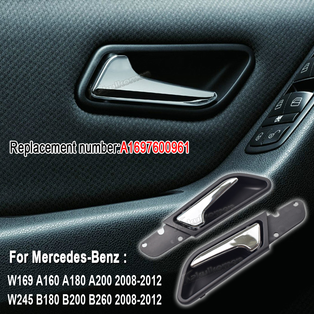 Inner Doors Panel Handle Pull Trim Cover For Mercedes-Benz W169 A160 A180 2011-2012 for W245 B200 2008-2011 A1697601061