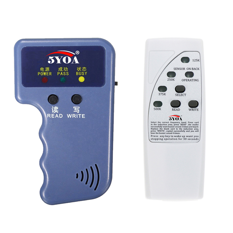 125KHz RFID Duplicator T5577 Blank Chip Card Programmer Copier Writer Reader Writer ID Card Cloner & key
