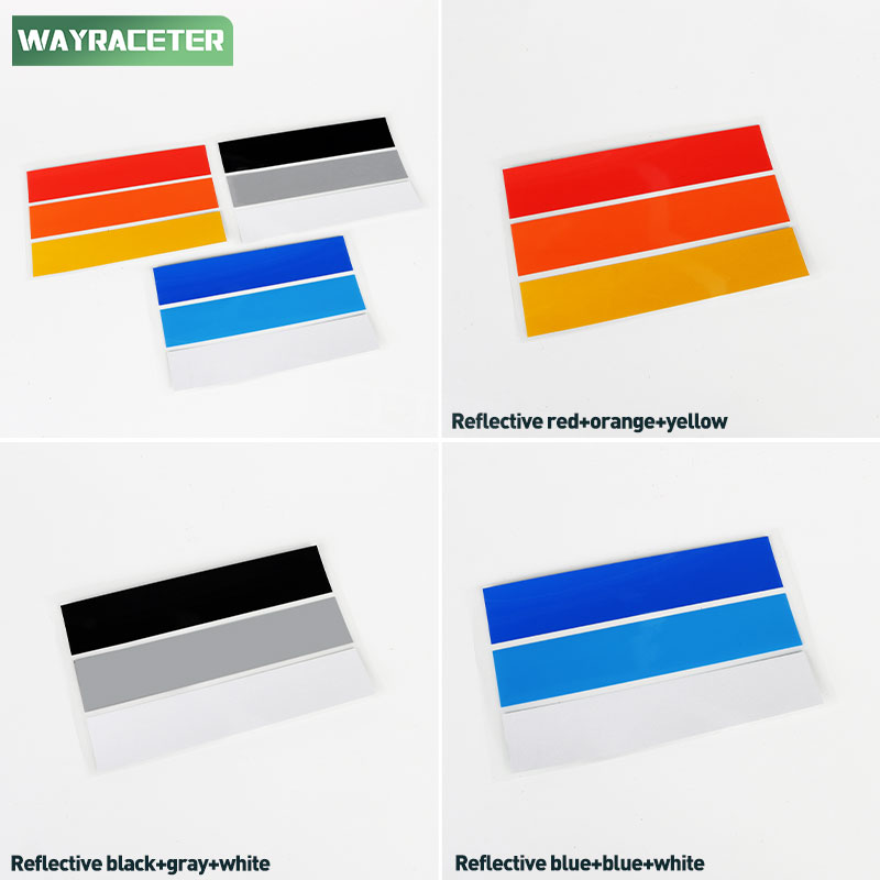 Tri-Color Stripes Sticker For Toyota 4Runner TRD Pro Off Road FJ Cruiser Land Tacoma Tundra Hilux RAV4 Lexus LX570 GX460 RX