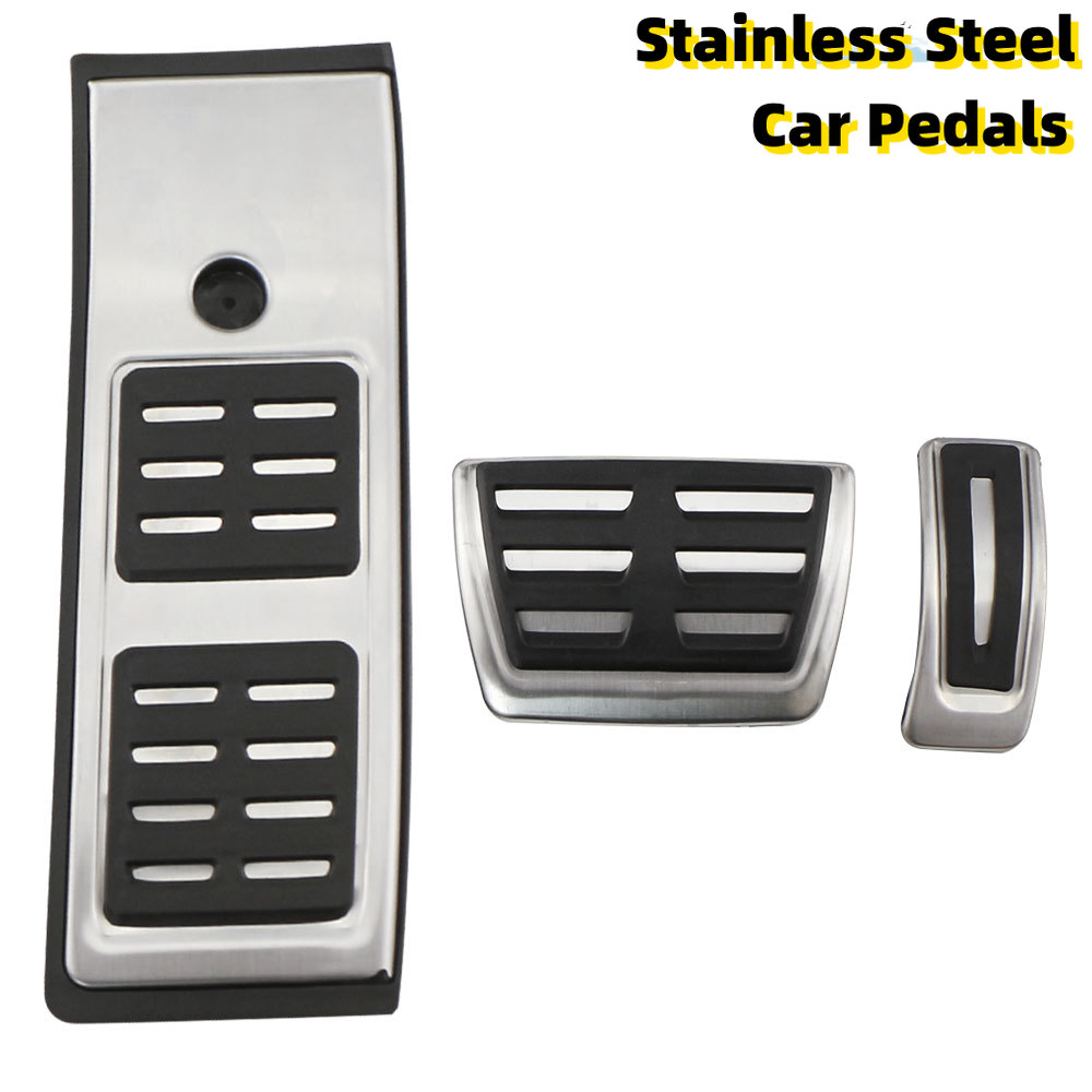 Car Styling Gas Brake Pedal Cover Treadle Footrest Non-Slip Accelerator Overlay Accessories For Audi Q5 SQ5 FY 2018 2019 LHD