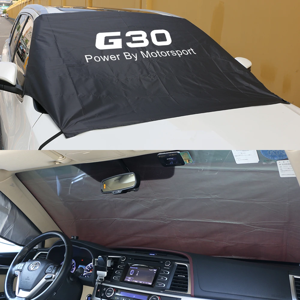 ddmysmile Snow Sunshade Car Windshield Block Windscreen Cover Auto Accessories For G30 G20 G01 G02 G05 G06 G07 G08 G11 G12 G14 G15 G21 Smile