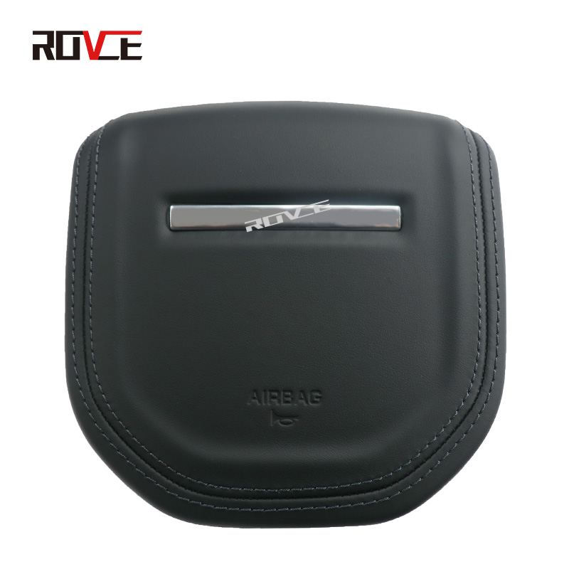 ROVCE For Land Rover Genuine Leather Airbag Cover Steering Wheel Horn Cover For Range Rover Vogue/Sport /Discovery Sport /Evoque