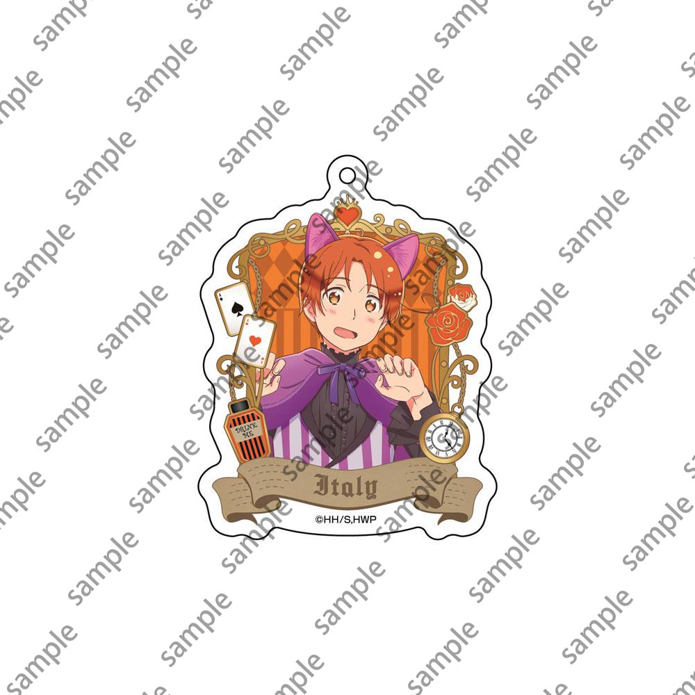Japanese Anime Axis Powers Keychain Cosplay Figure Hetalia APH Acrylic Keyring Pandent Double Side Key Holder for Packbag Decor 4a716