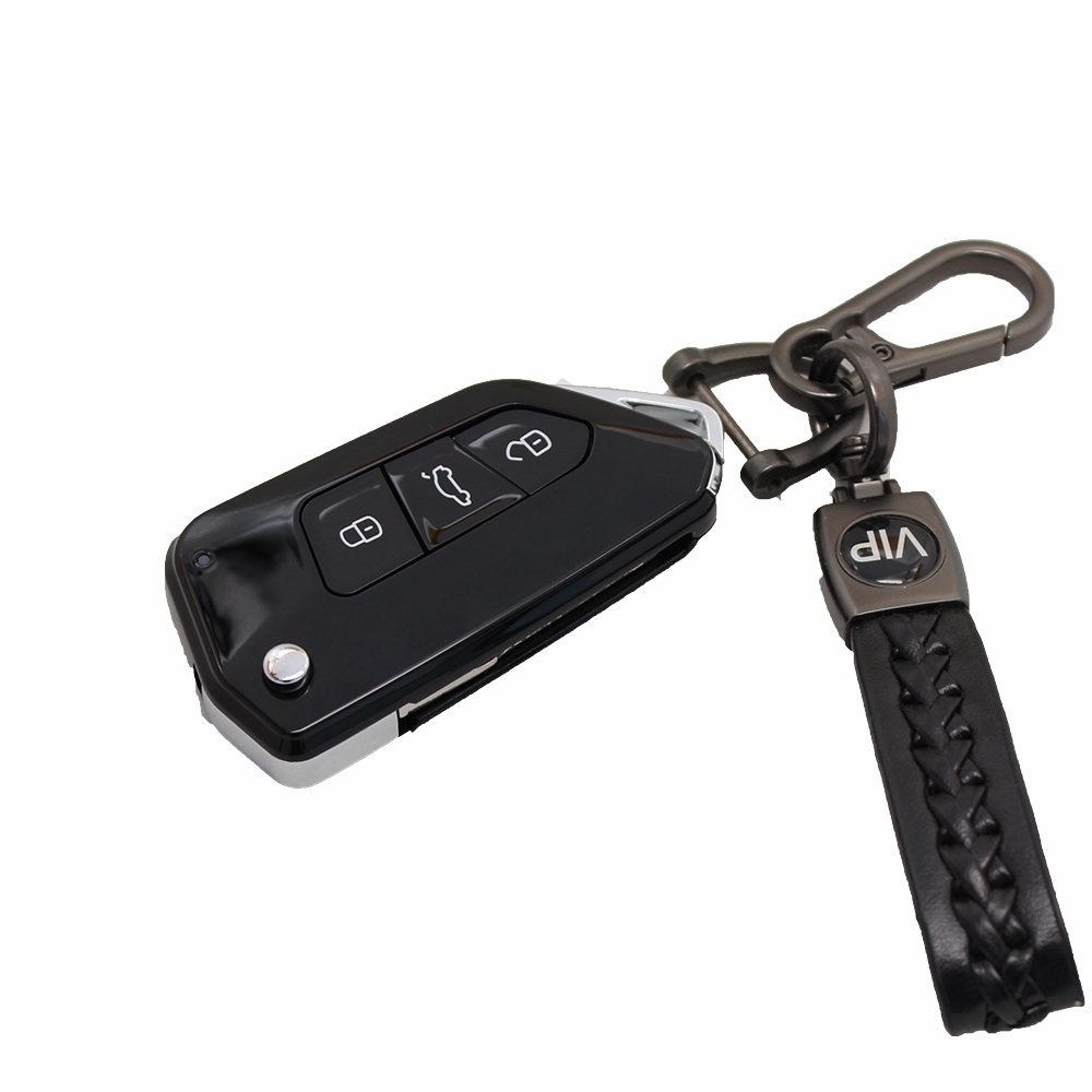 Xinyuexin Modified Flip Folding Key Shell for VW Golf Tiguan Polo Passat B5 Jetta for Skoda for Seat 3 Buttons HU66 Uncut Blade dec73