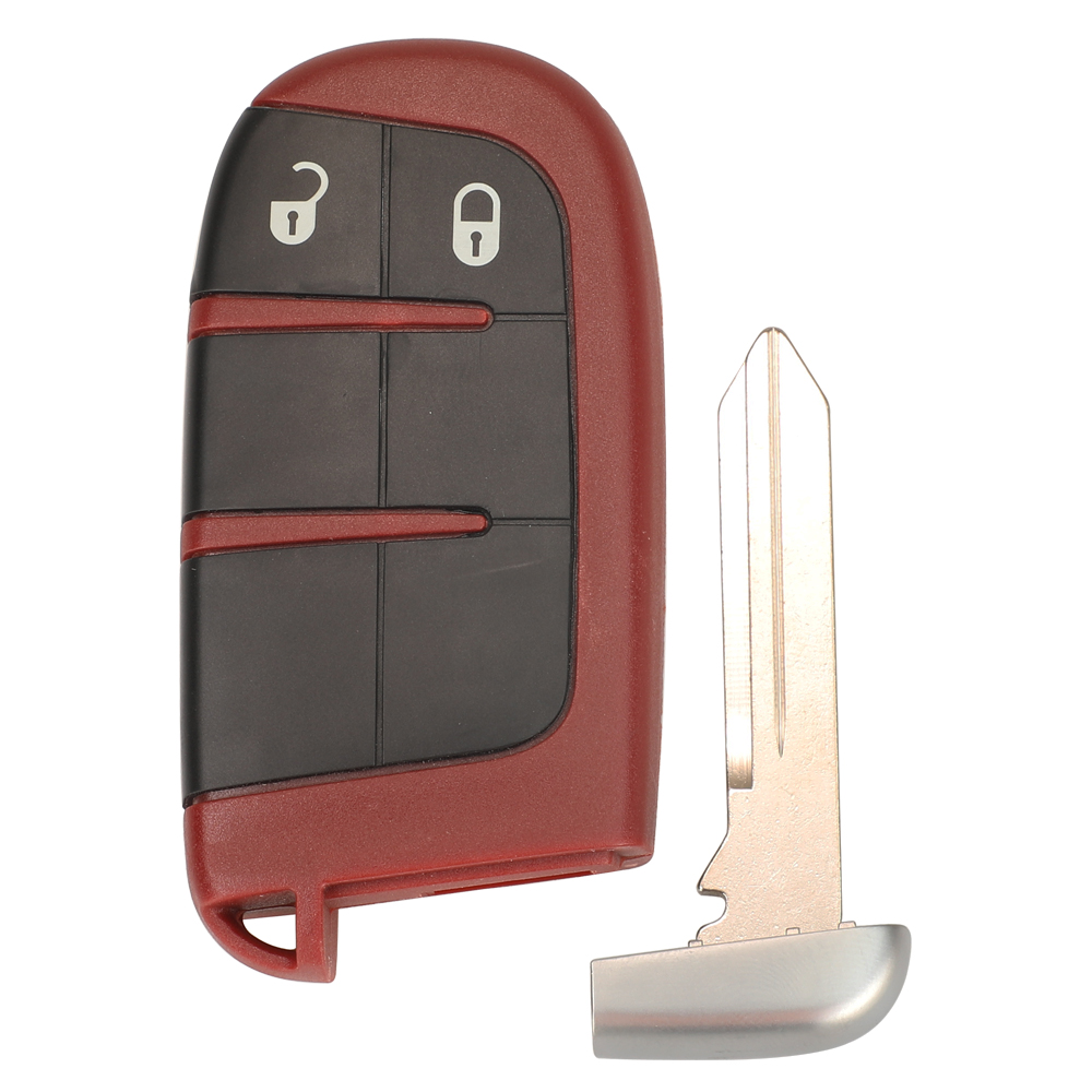 jingyuqin 2/3/4/5 Butttons Car Key Case Shell Fob For SRT Hellcat Redeye Widebody 19 20 21 22