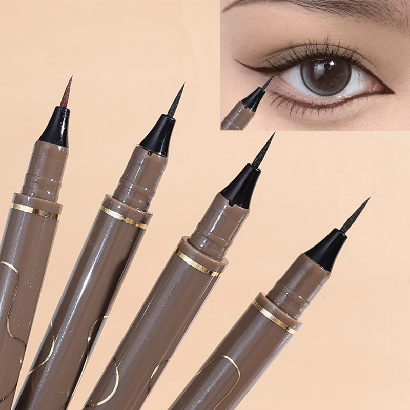 Ultra thin Black Liquid Eyeliner Pen Waterproof Long lasting Smooth Not Easy To Smudge Eye Liner Natural Big Makeup Cosmetic 5