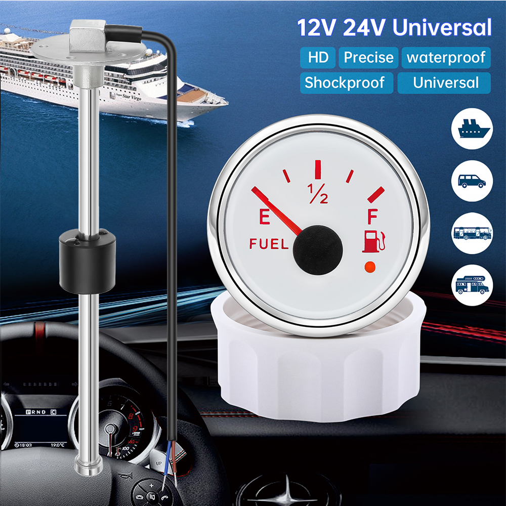 A 0-190ohm Fuel Level Gauge with Sensors Fuel Sender Unit For Car Boat 12V/24V Fuel Level Sensor 100mm 125mm 150mm 225mm 275mm