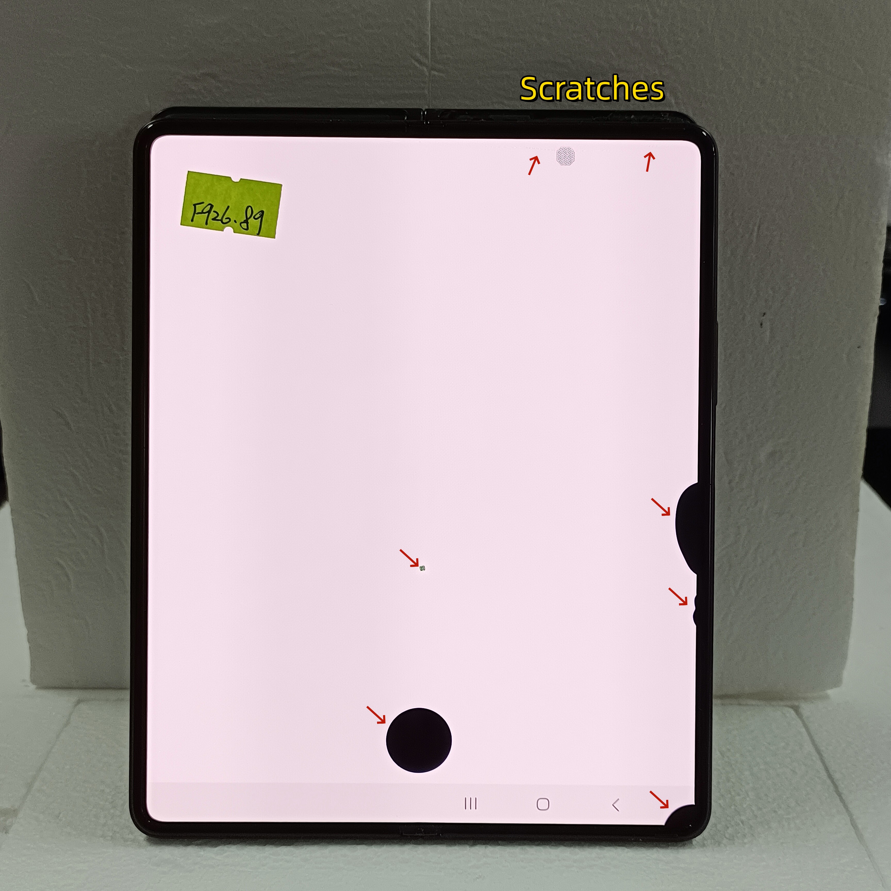 7.6" For Samsung AMOLED Z Fold 3 Display Touch Screen Digitizer Assembly Z Fold3 5G F926 SM-F926U F926B Defect LCD Replacement smile 7.6"