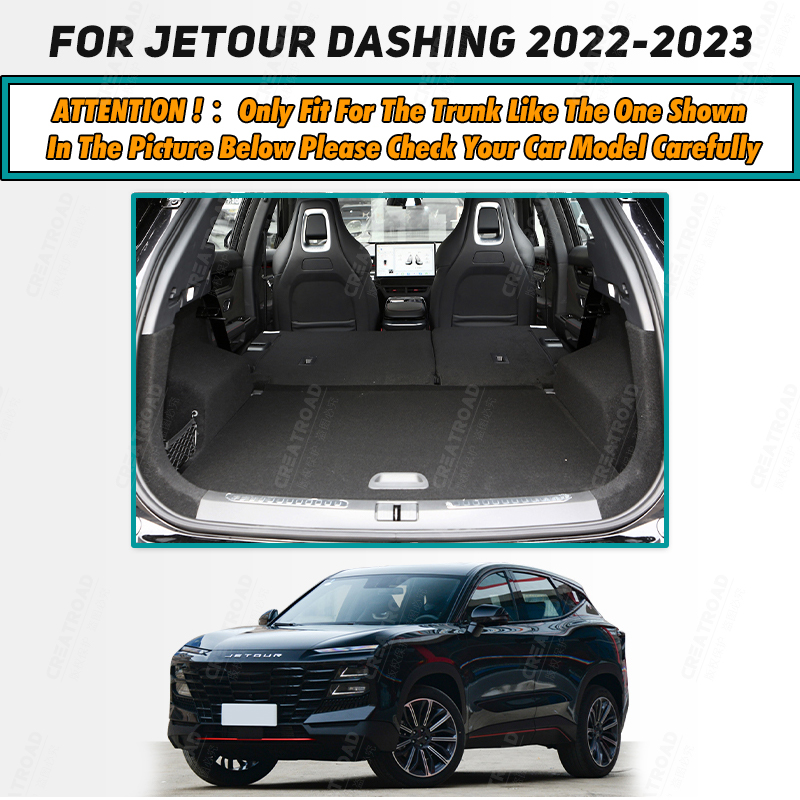 Auto Full Coverage Trunk Mat For Jetour Dashing 2022-2024 23 Anti-Dirty Car Cover Pad Cargo Liner Interior Protector Accessories 75eca