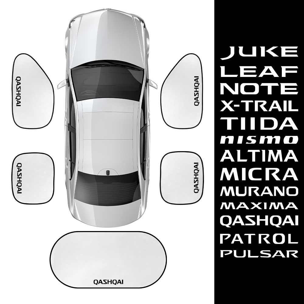 Car Side Back Window Sunshade Cover For Nissan Qashqai Juke Micra Leaf XTrail Patrol Sentra Altima Tiida Rogue Note Accessories
