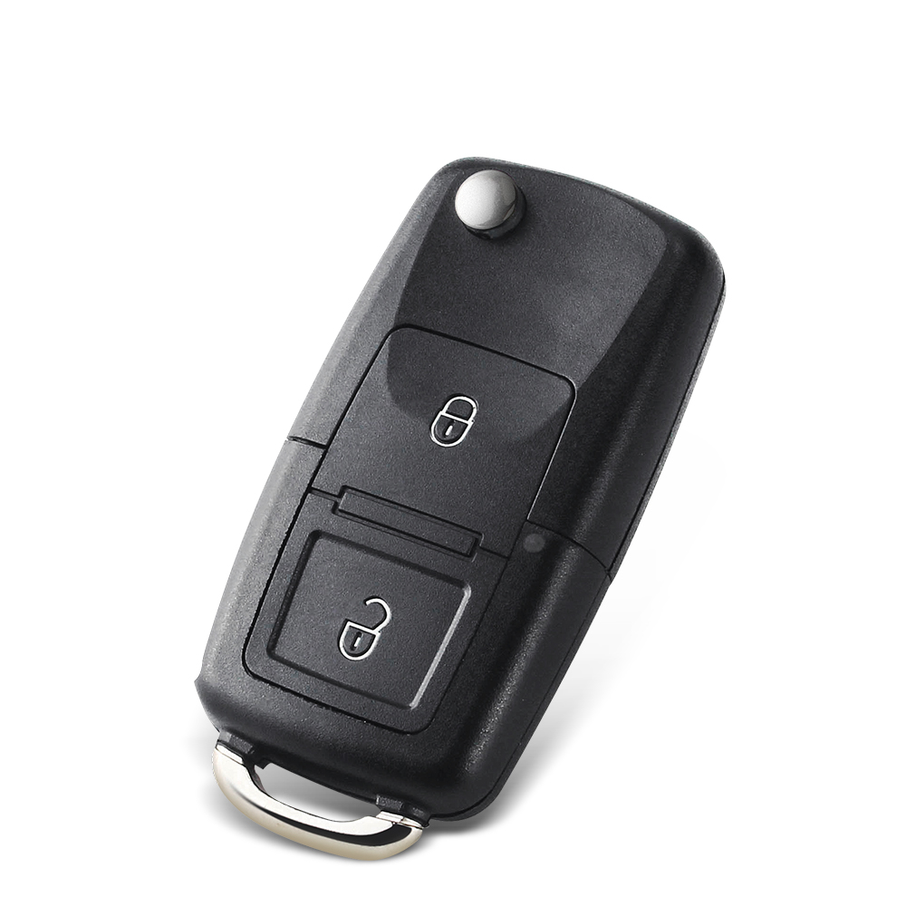 KEYYOU 10pcs 2/3BNT Remote Flip Folding Car Key Shell Case For VW Golf 4 5 Passat B5 B6 Polo Touran Jetta Seat Skoda 7c628