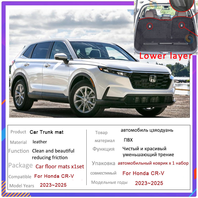 Car Trunk Mat For Honda CR-V CRV CR V 2023 2024 2025 Dirt-resistant Fully Surrounded Trunk Mat Rear Cargo Tray Car Accessories ae718 5 c6f41