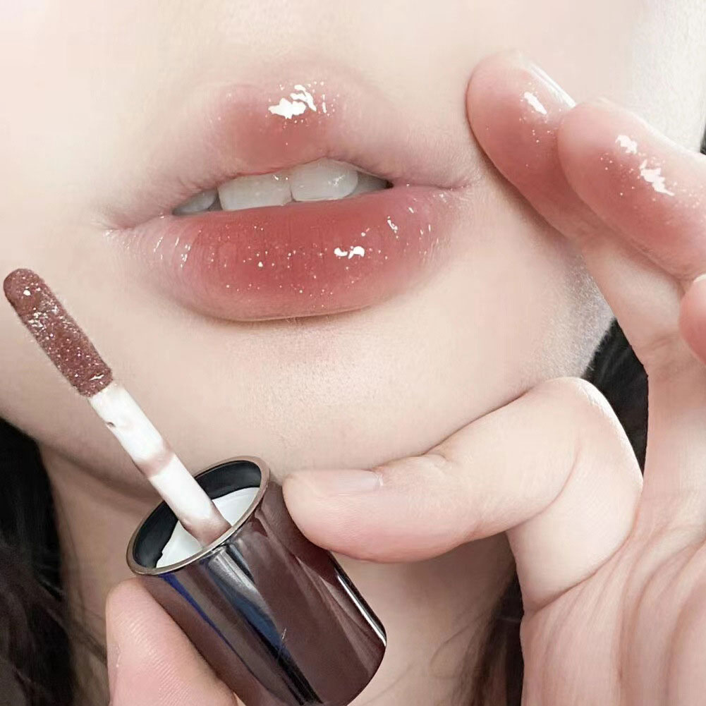 Cute Lipgloss Bulk Moisturizer Lip Plumper Lip Gloss Cosmetics Reduce Lip Line Nutritious Liquid Lipstick Lips Tint Lip Glaze