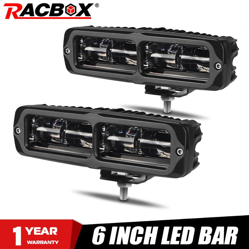 6 inch 6D LED Light Bar 30W LED Bar Work Light Off Road4x4 Driving Light Fog Light 6000K For Car Truck Tractor Trailer ATV SUV d35ad