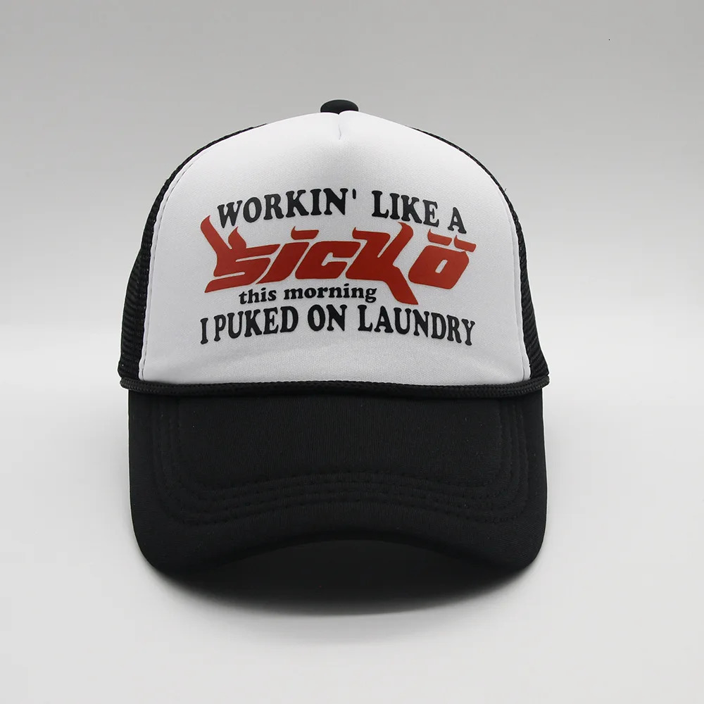 IAN CONNOR SICKO TRUCKER HAT American Retro Truck Hat Baseball Cap Atlanta Trend Street Skateboard Hat Curved Brim 240621
