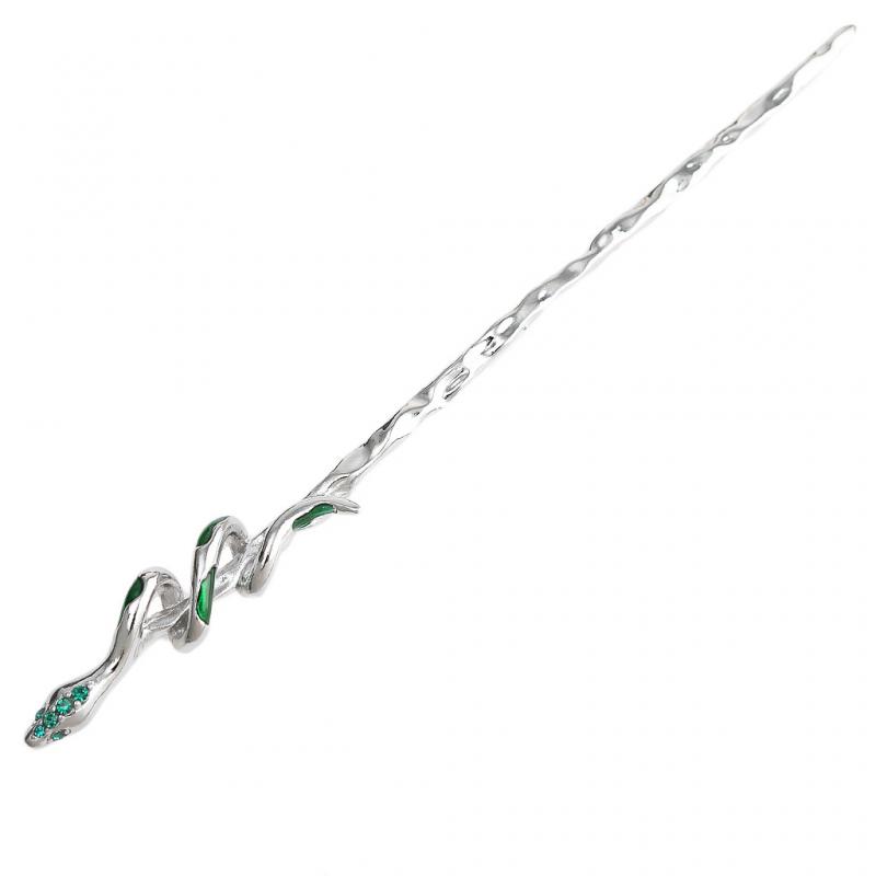 Spirit snake hairpin snake courtyard girl hairpin senior cold wind Slytherin green snake dark hair ornament girl